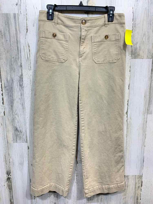 PRE-OWNED Size 4 LOFT/UTILITY PATCH-POCKET CROPPED PANT