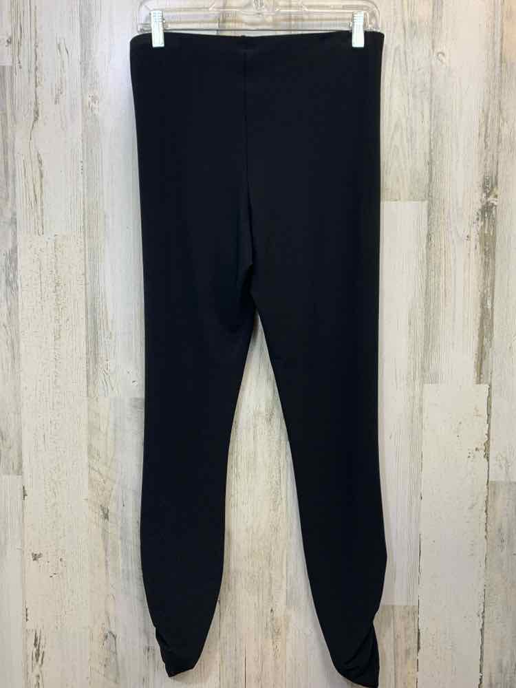 Size 10 SYMPLI BATH ASSESORIES Black ELASTIC Solid SLIM LEG GATHERED BOTTOM