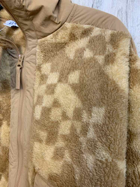 NWT JOY LAB JACKETS / COATS Size S Tan Fur FURRY SQUARE LONG SLEEVES Jacket