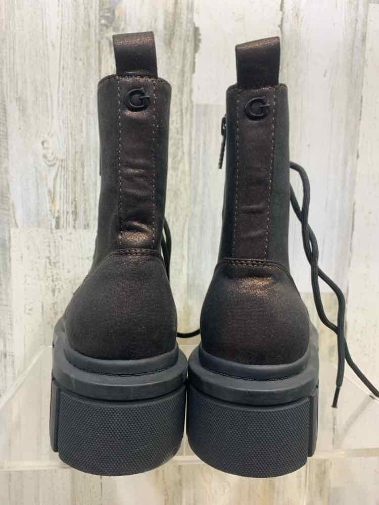 NWT GUESS SHOES Shoe Size 8 COMBAT BOOT Boots/SPARKLE BRONZE COMBAT BOOT