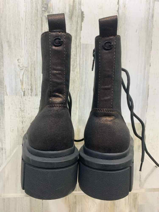 NWT GUESS SHOES Shoe Size 8 COMBAT BOOT Boots/SPARKLE BRONZE COMBAT BOOT