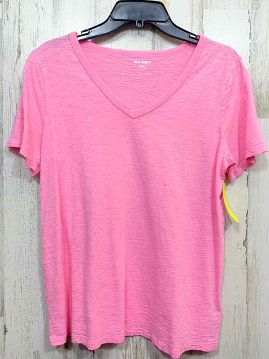 PRE-OWNED OLD NAVY/SLUB JERSEY KNIT SHORT-SLEEVE V-NECK TEE