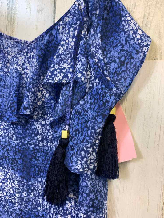 PRE-OWNED MICHAEL KORS Tops Size S BLU/NVY Floral SPAGHETTI STRAP TOP