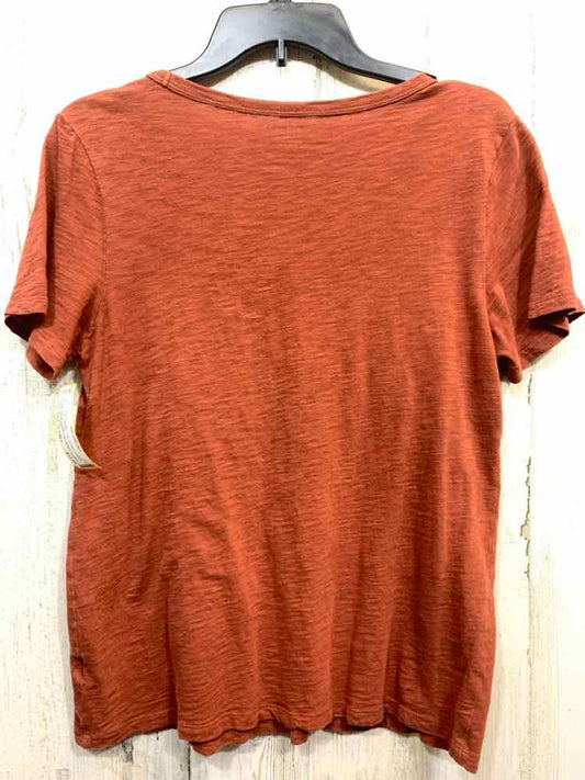 PRE-OWNED OLD NAVY/SLUB JERSEY KNIT SHORT-SLEEVE V-NECK TEE