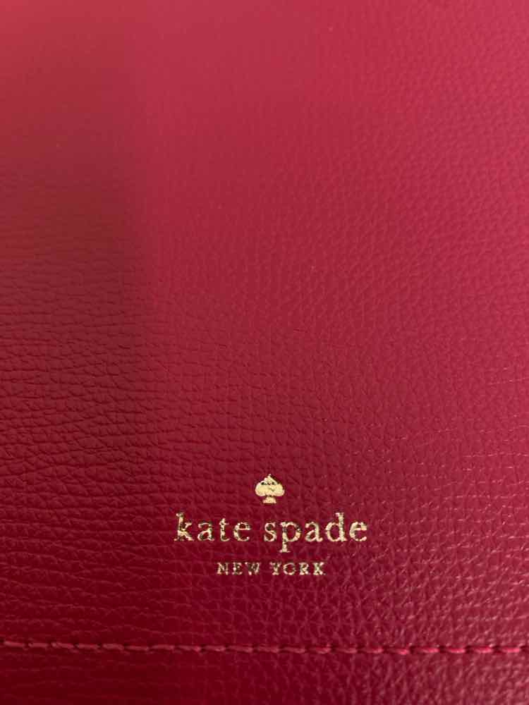 KATE SPADE Designer Handbags RASPBERRY/REFINED GRAIN SATCHEL/CROSS