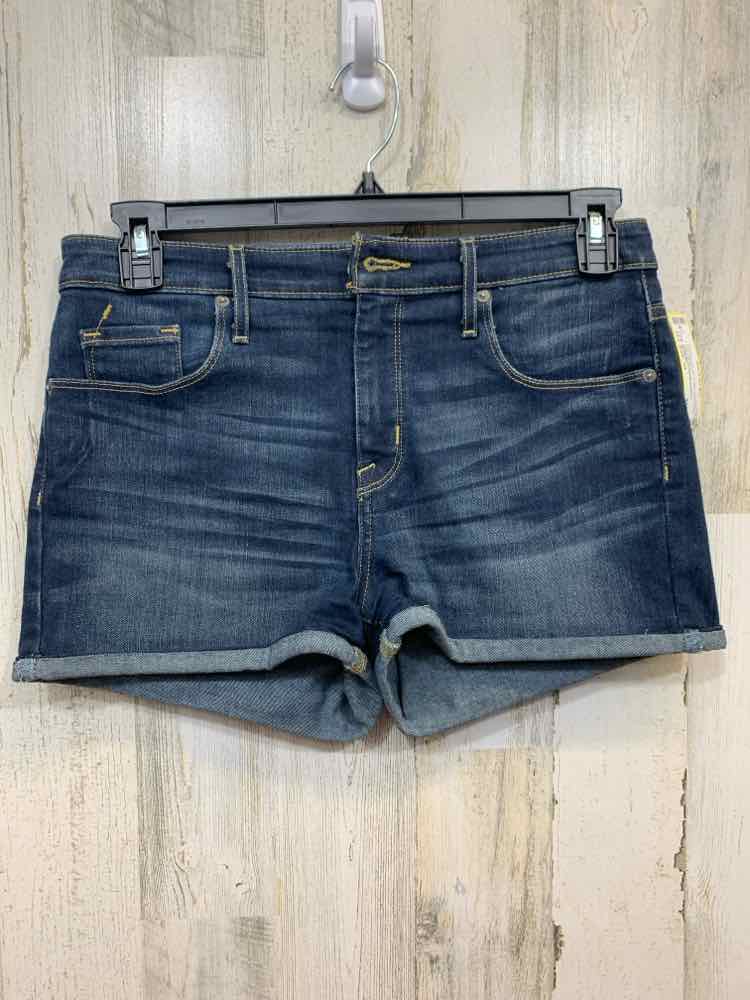 PRE-OWNED Size 10 MASSIMO BOTTOMS DARK BLUE Solid SHORTS Shorts/DARK BLUE DENIM