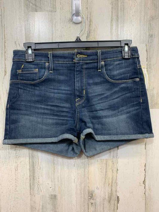 PRE-OWNED Size 10 MASSIMO BOTTOMS DARK BLUE Solid SHORTS Shorts/DARK BLUE DENIM