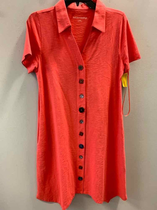 SOFT SURROUNDING Dresses and Skirts Size S CORAL SHORT SLEEVES Dress