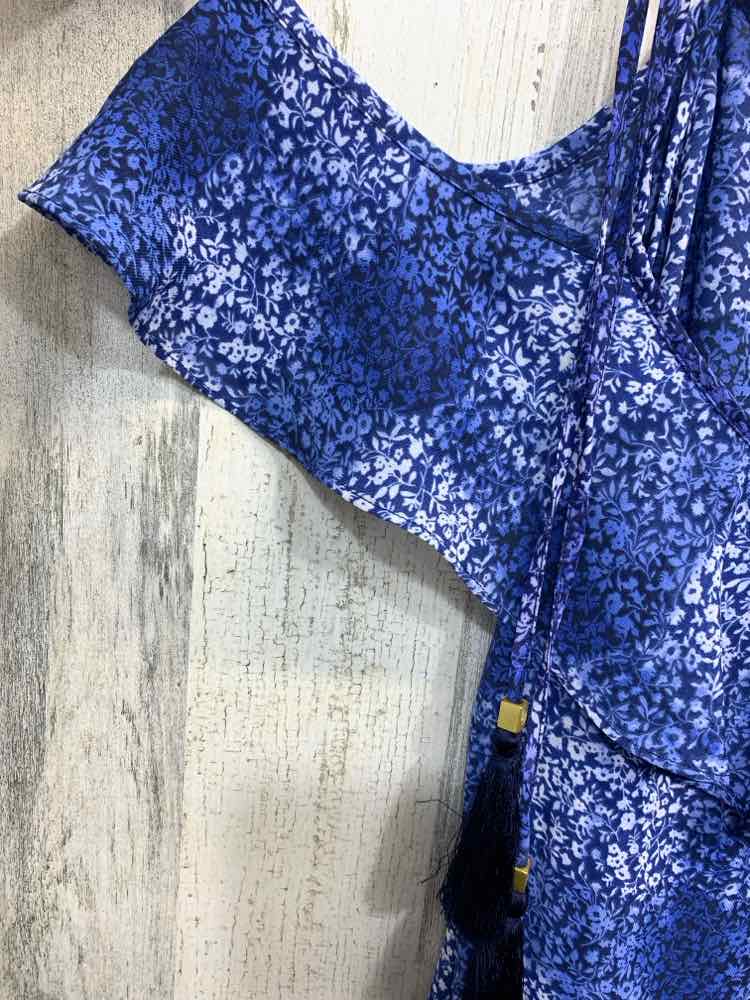 PRE-OWNED MICHAEL KORS Tops Size S SHADES OF BLUE Floral TANK TOP Tank Top/FLORA