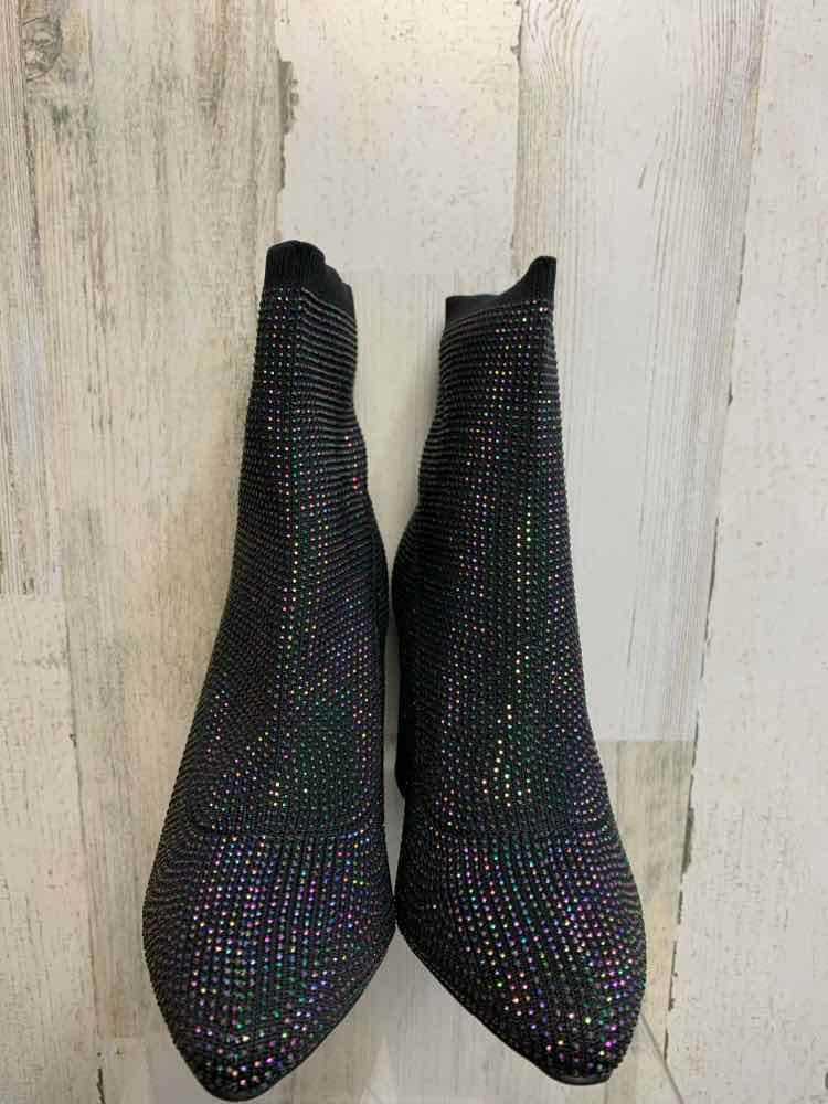 NWT WILD PAIR SHOES 6.5 BLK Shoes/HEELED BOOTS W/SPARKLES