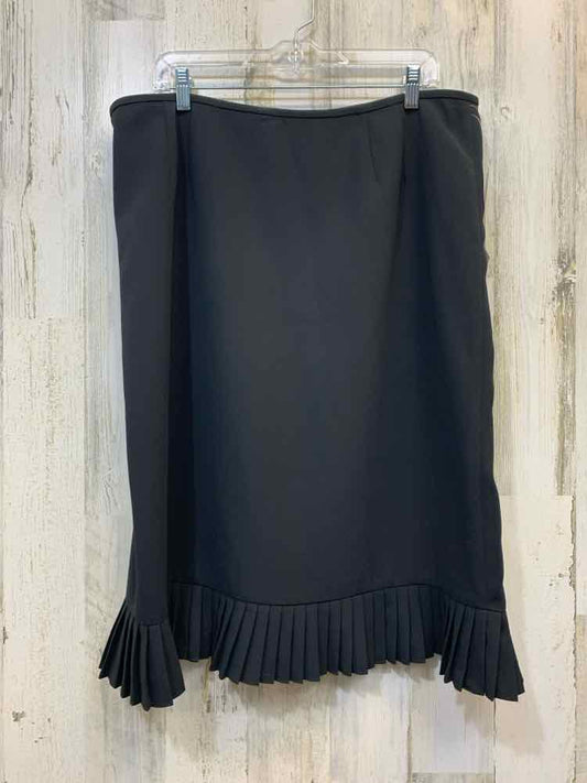 NWT EVAN PICONE Dresses and Skirts Size 18 Black Solid PLEATED Skirt/BLACK PLEAT