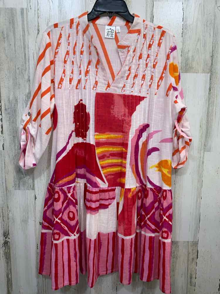 PRE-OWNED PARSLEY & SAGE Dresses and Skirts Size L ABSTRACT TUNIC Dress/ABSTRACT