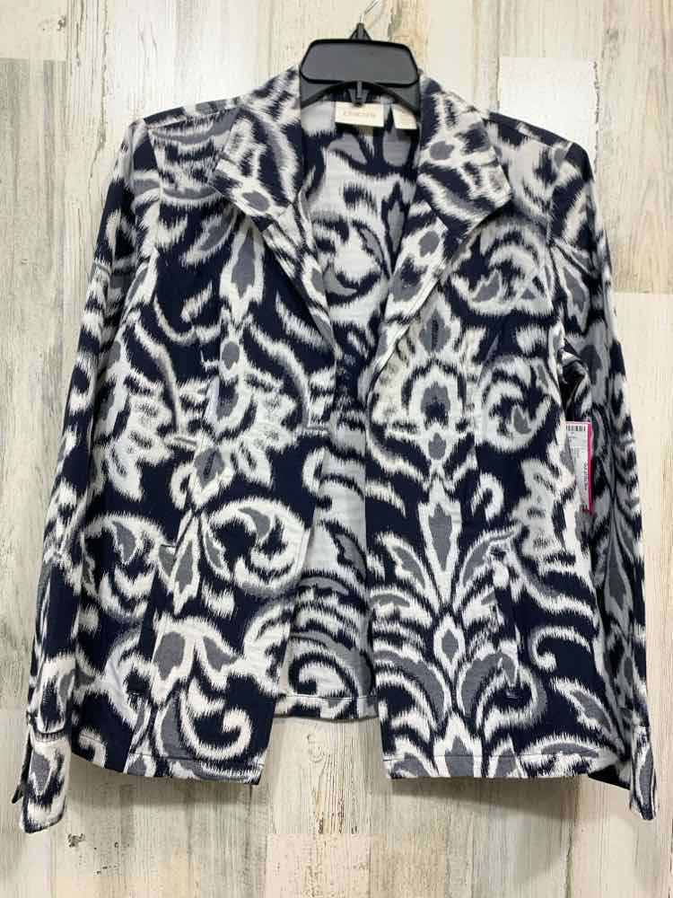 PRE-OWNED CHICO'S/ABSTRACT PRINT BLAZER
