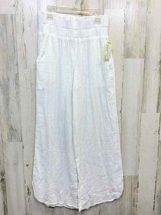 NWT Size XS ON THE 34TH BOTTOMS White Solid WIDE LEG Pants