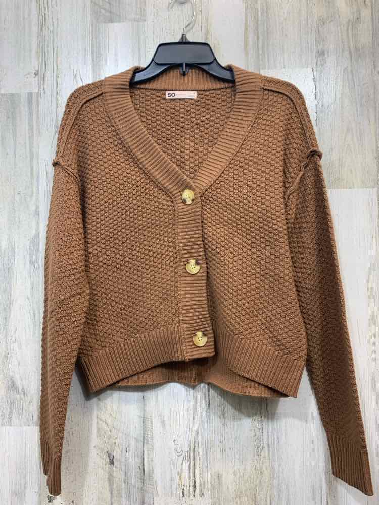 NWT SO Tops Size S Camel CARDIGAN Cardigan