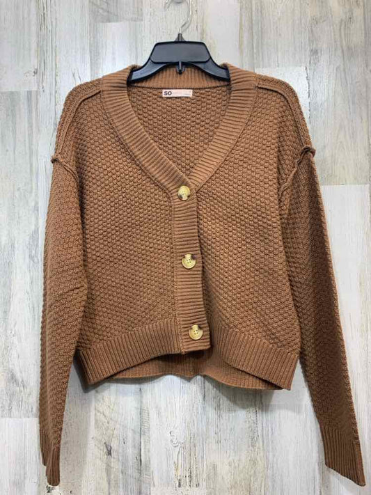 NWT SO Tops Size S Camel CARDIGAN Cardigan