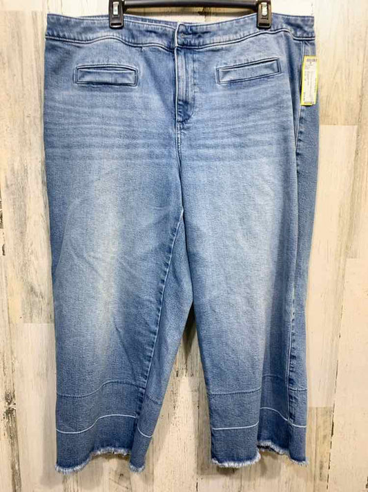 PRE-OWNED Size 18 TALBOTS MEDIUM BLUE WIDE LEG Jeans