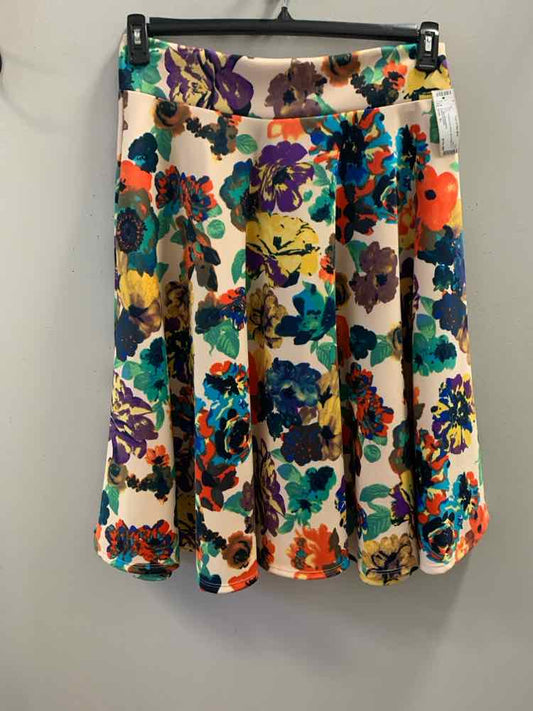 NWT AGNES & DORA Dresses and Skirts Size XL BEIGE/MULTI Floral Skirt