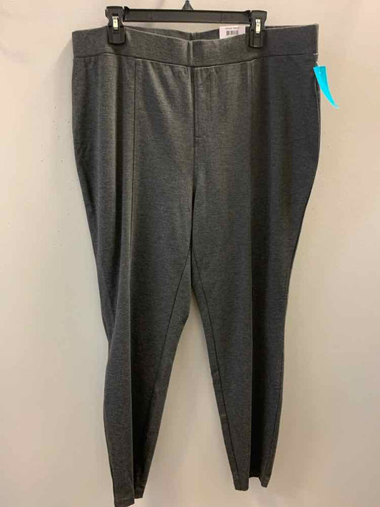 NWT Size 2X STYLE & CO PLUS SIZES Charcoal MID RISE Pants