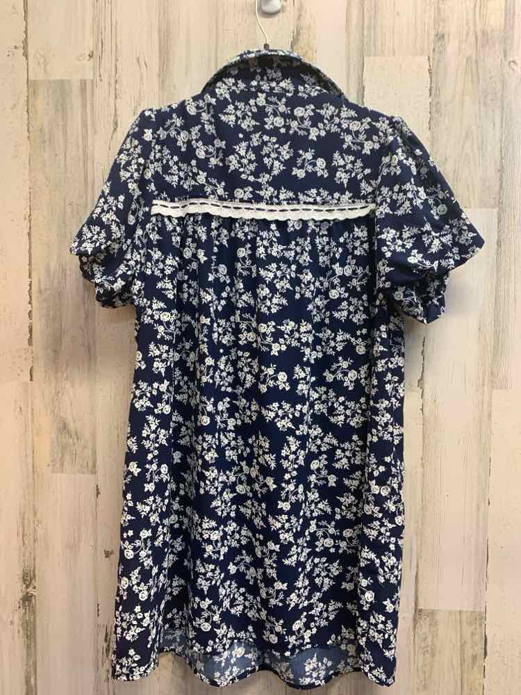 NWT GIGIO Dresses and Skirts Size M NAVY/WHT Floral SUNDRESS Dress/NAVY/WHITE FL