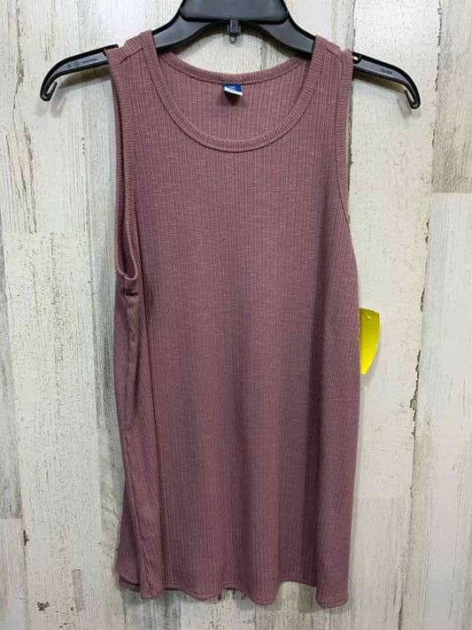 PRE-OWNED OLD NAVY Tops Size S MAUVE RIBBED/ SCOOP NECKLINE Tank Top