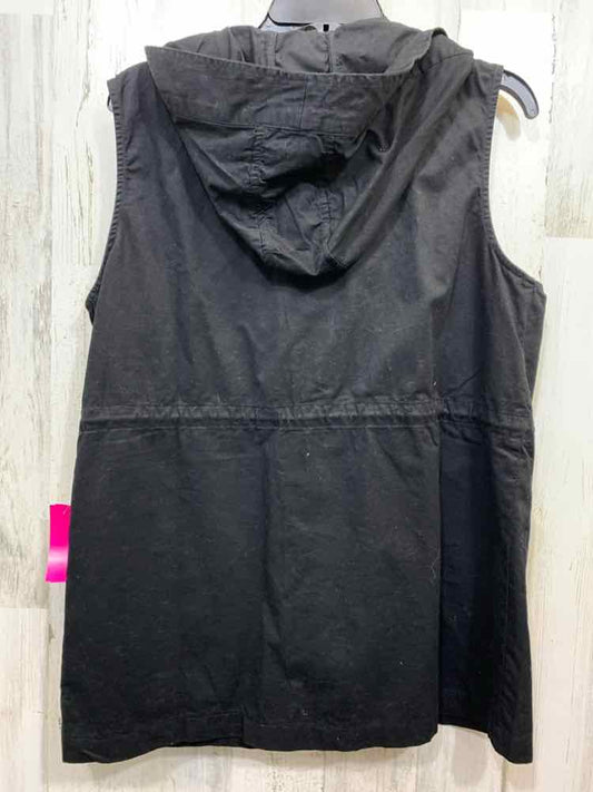 PRE-OWNED ZENANA Size M JACKETS / COAT S Black HOODED CARGO  Vest