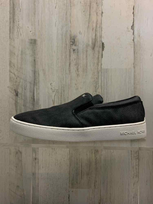 PRE-OWNED MICHAEL KORS SHOES Shoe Size 8.5 Black MONOGRAM SLIP ON Shoes/BLACK MO
