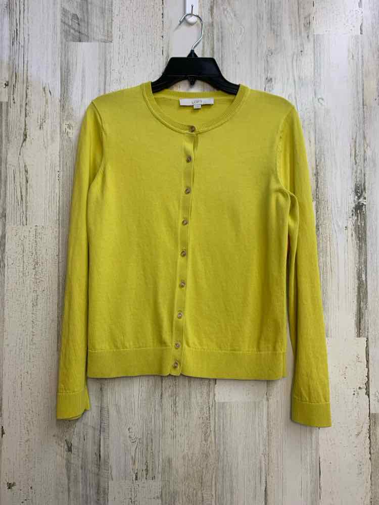 LOFT Tops Size M Yellow CARDIGAN Cardigan