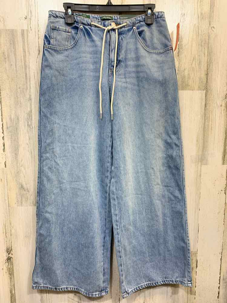 NWT Size XS WILD FABLE BOTTOMS Blue Denim Jeans/LOW-RISE WIDE LEG DENIM