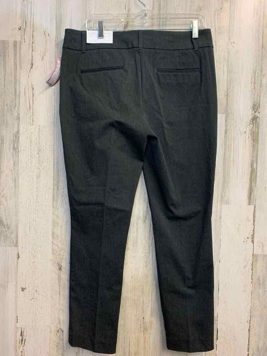 NWT Size 10 LOFT BOTTOMS Gray Solid PANTS Pants/GRAY PANTS. CLAPS TO CLOSE.