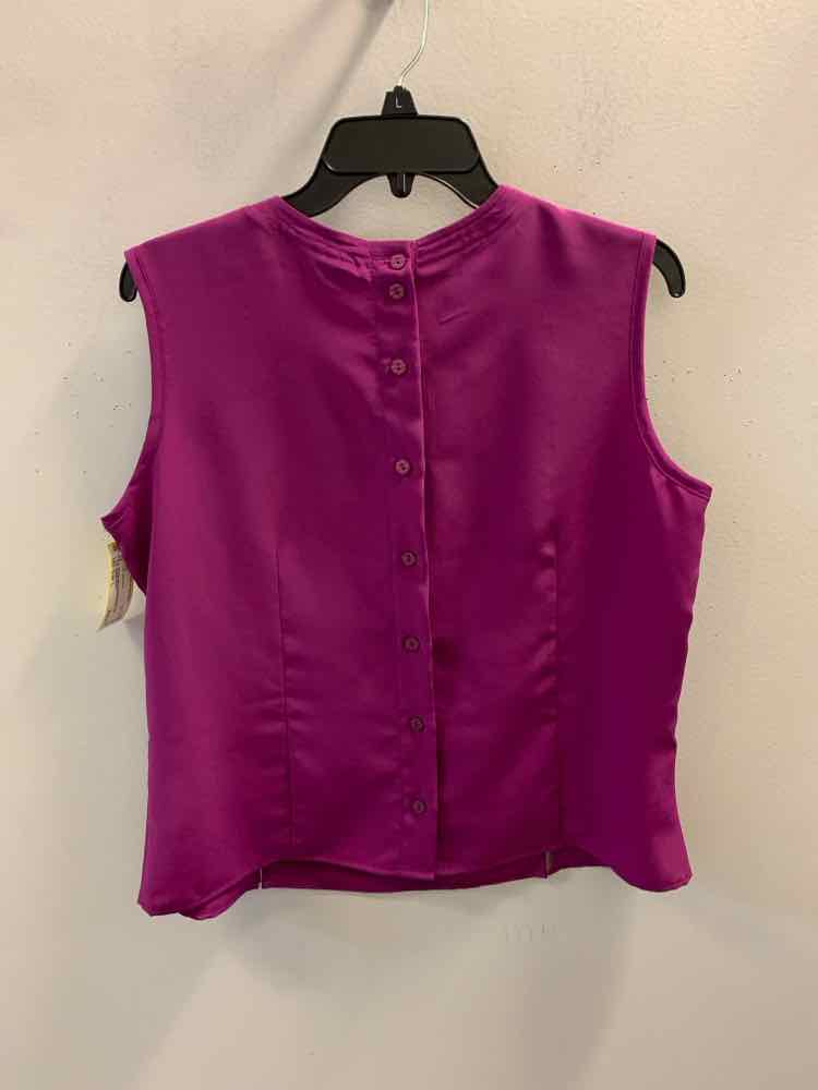 KAREN SCOTT Tops Size L MAGENTA TOP