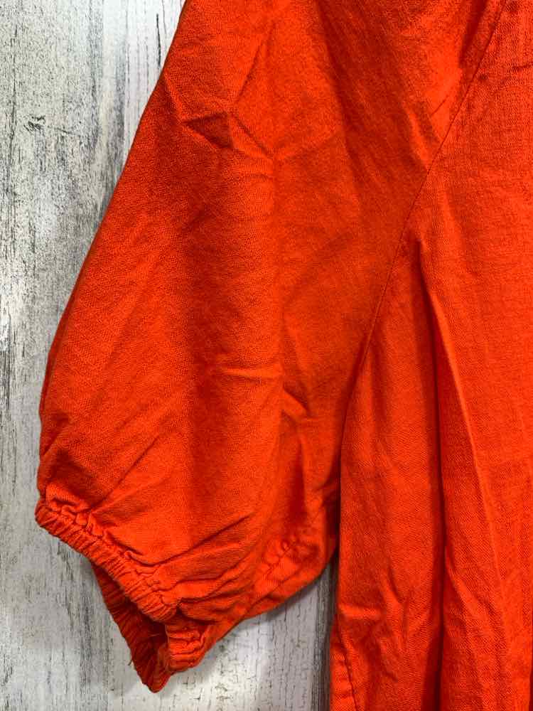 PRE-OWNED KNOX ROSE/PEASANT BOHO PUFF SLEEVE TIE-NECK