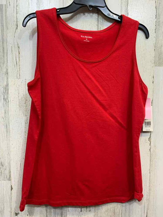 NWT KIM ROGERS Tops Size M Red Solid TANK TOP Tank Top/RED TANK TOP