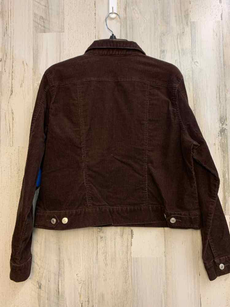 LANDS END Tops Size L DARK BROWN Corduroy JACKET Jacket