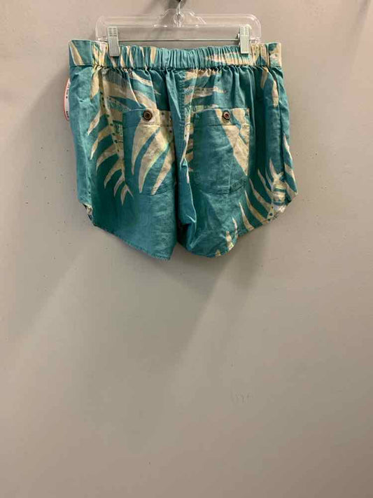 Size M Patagonia BOTTOMS TEAL/WHT/BGE PALMS Shorts