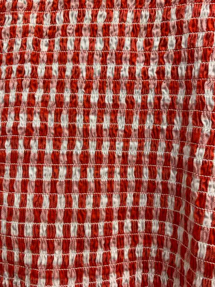 PRE-OWNED CROWN & IVY Dresses and Skirts Size 14 RED/WHITE BUFFALO CHECK Dress/S