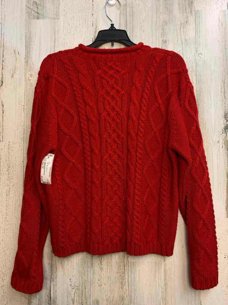 KAREN SCOTT Tops Size PL Red KNIT LS TOP