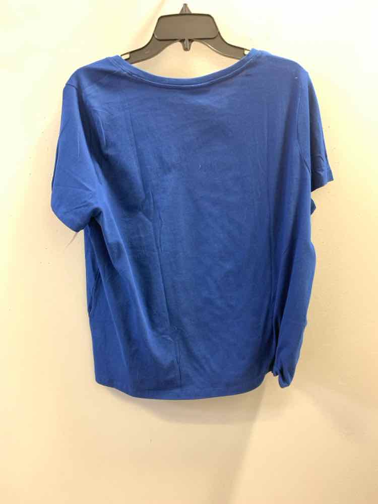 NWT STYLE & CO PLUS SIZES Size 1X Blue SHORT SLEEVES TOP