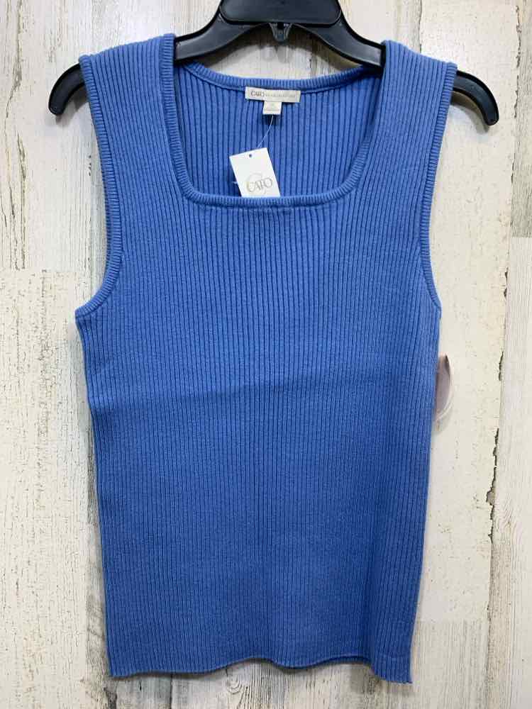 NWT CATO Tops Size XL CAROLINA BLUE RIBBED TANK TOP Tank Top/RIBBED CAROLINA BLU