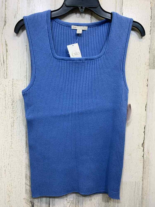 NWT CATO Tops Size XL CAROLINA BLUE RIBBED TANK TOP Tank Top/RIBBED CAROLINA BLU