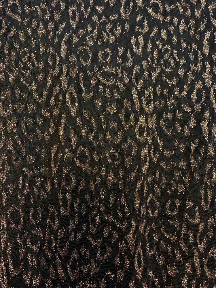 PRE-OWNED JESSICA HOWARD Dresses and Skirts Size 12 BLK/GOLD CHEETAH PRINT Dress