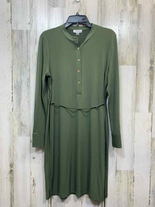 CALVIN KLEIN Dresses and Skirts Size 12 Olive LONG SLEEVE Dress