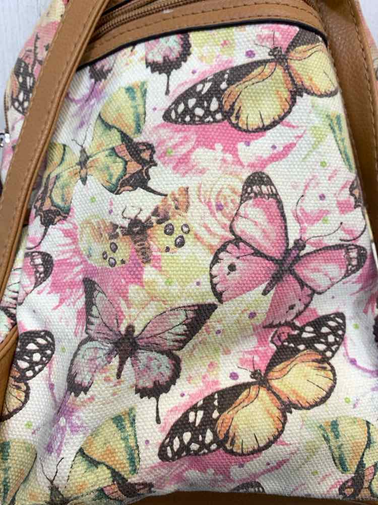 PRE-OWNED ROSETTI BGE/PNK  BUTTERFLIES BACKPACK
