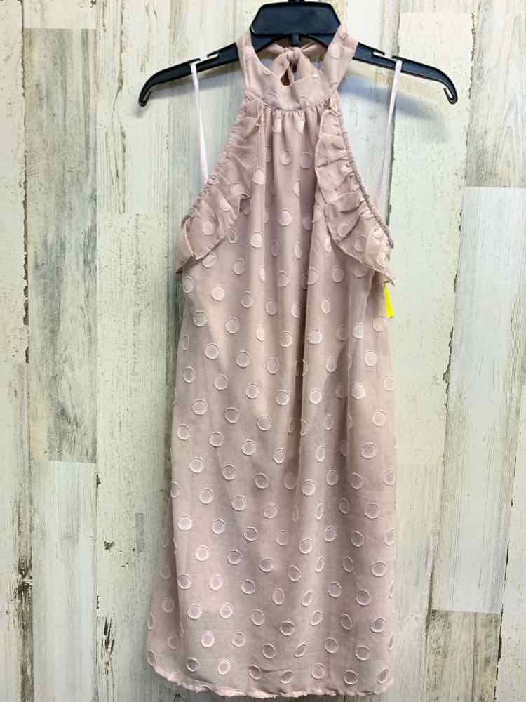 PRE-OWNED SHE + SKY Dresses and Skirts Size M LIGHT PINK HALTER Dress/TIE BACK