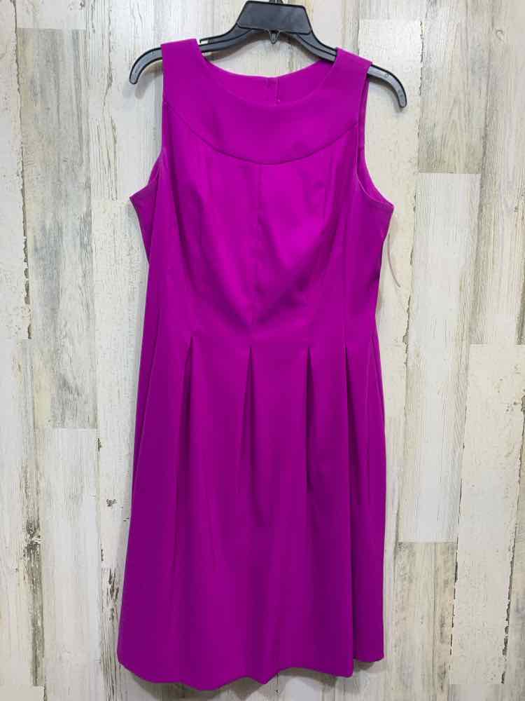 PRE-OWNED KIM ROGERS Dresses and Skirts Size 12 BRIGHT PURPLE Solid Dress/BRIGHT