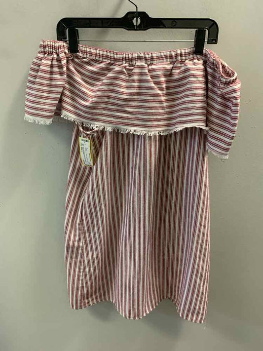 PAPER CRANE Dresses and Skirts Size L RED/WHT Stripe Dress