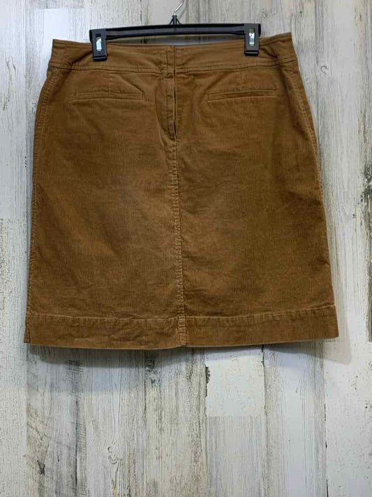 PRE-OWNED BANANA REPUBLIC Dresses and Skirts Size 10 Brown Corduroy Solid Skirt/