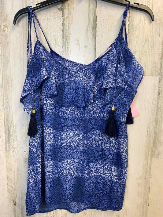PRE-OWNED MICHAEL KORS Tops Size S BLU/NVY Floral SPAGHETTI STRAP TOP
