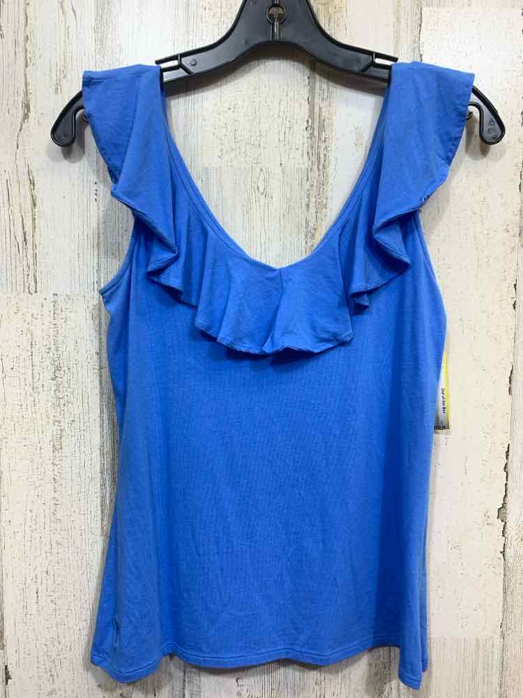 PRE-OWNED LILLY PULITZER/CASCADING RUFFLE V-NECK TANK