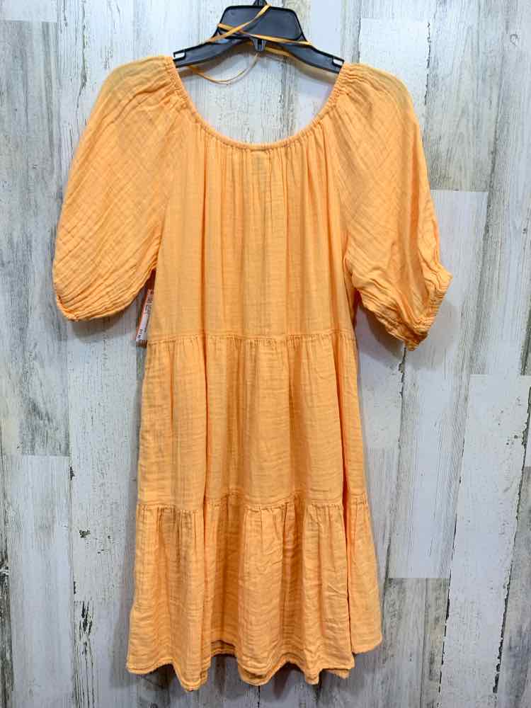 NWT OLD NAVY Dresses and Skirts Size L Orange SHORT SLEEVES Dress/PUFF SLEEVE W/